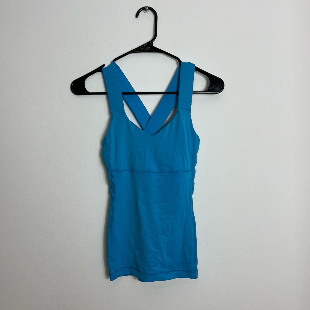 Lululemon‎ Workout Tank Blue Sz 4